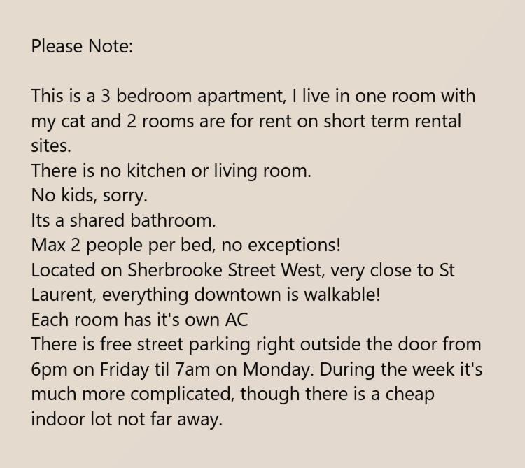 Room With King Bed In Shared 3 Bedroom Downtown Μόντρεαλ Εξωτερικό φωτογραφία